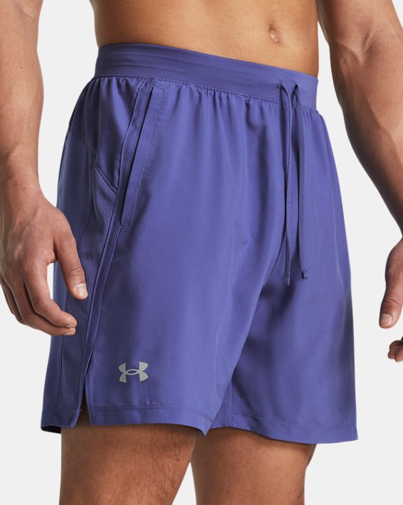 Men's UA Launch Unlined 7" Shorts, Purple, pdpMainDesktop image number 3